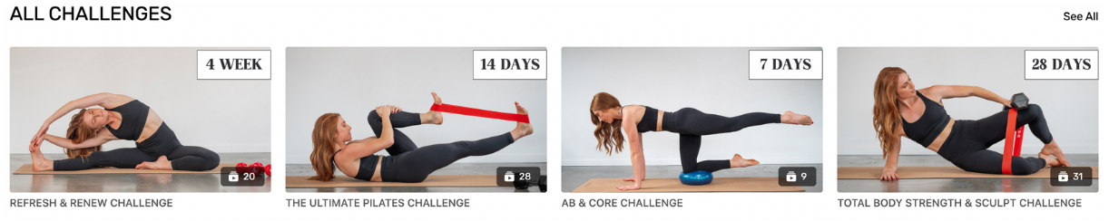 kala pilates workout challanges